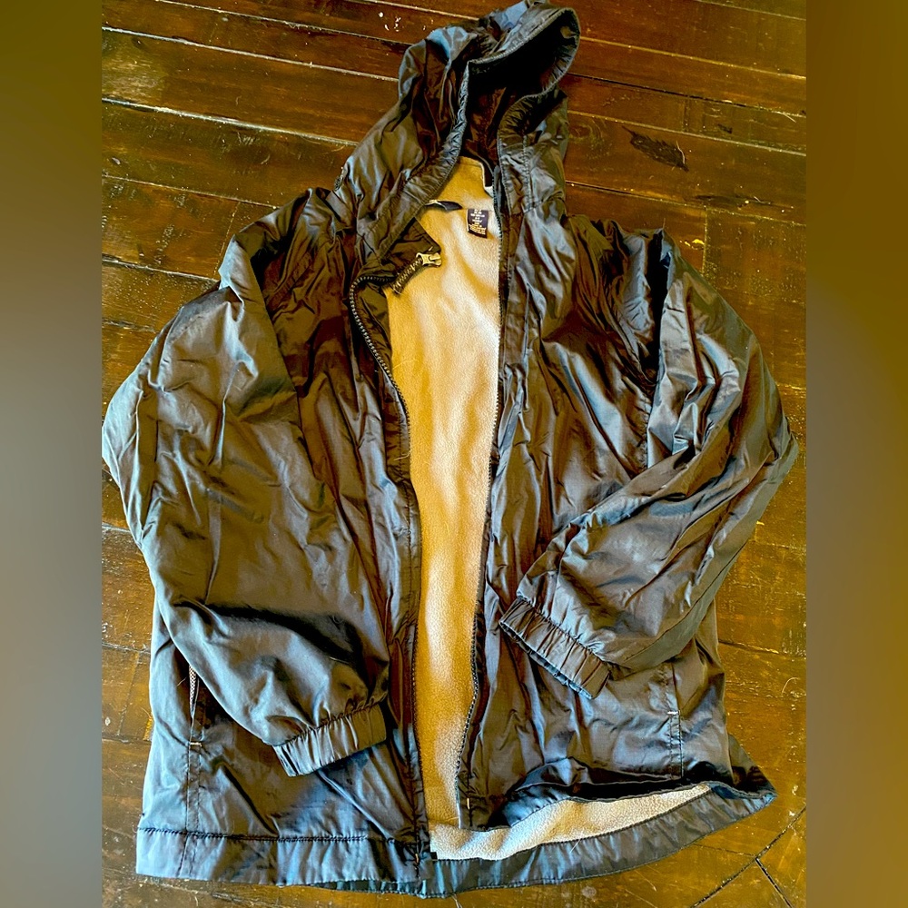 Fleece lined rain jacket